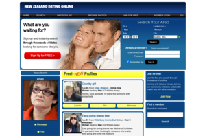 New Zealand Online Dating Homepage Image